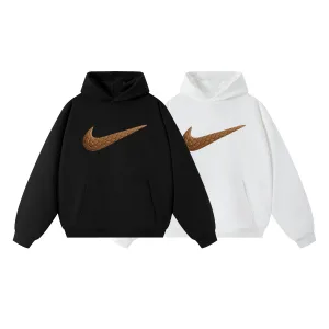 High Quality Nike Hoodie Black Cotton