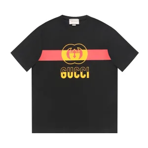 Super Clone Luxury Gucci Short Sleeves Black Spring Summer