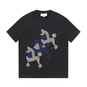 High Quality Gucci Short-Sleeved T-Shirt Black Cotton Pure