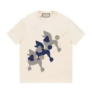 Luxury Designer Gucci Short-Sleeved T-Shirt Black Cotton Pure