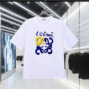 Aaa Loewe Suede Short-Sleeved T-Shirt