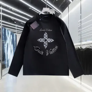 Luxury Louis Vuitton Cotton Long-Sleeved T-Shirt