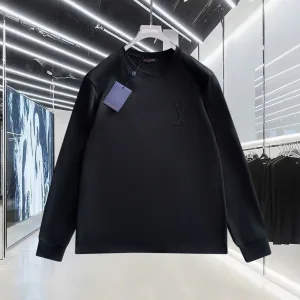 Designer Luxury Louis Vuitton Cotton Long-Sleeved T-Shirt For Fall