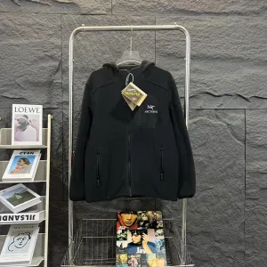 Luxury Reps Archaeopteryx Coat Red Fleece Fabric Waterproof Design Daily Commute Autumn Winter And