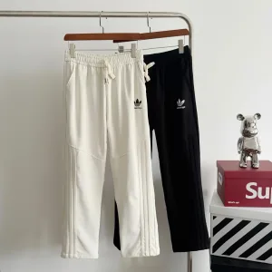 AAA High Quality Adidas Casual Trousers Red Cotton Pure Autumn