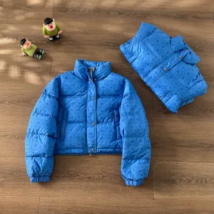 AAA Super Clone Chrome Hearts Coat Blue Down Winter