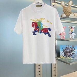 1:1 Burberry Cotton Short-Sleeved T-Shirt