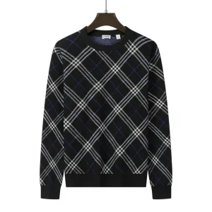 Super Clone Burberry Sweater Black Wool Polyester Nylon Acrylic