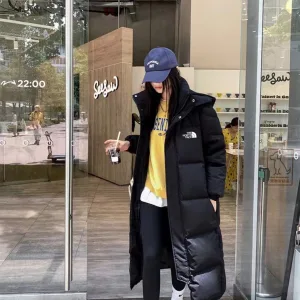 AAA The North Face Down Jacket Red Duck Zippered Pocket