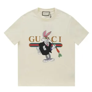 Reps High Quality Gucci Short-Sleeved T-Shirt Ash Cotton Pure Spring Summer