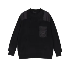 AAA Prada Sweater Ash Cashmere Embroidery 3D