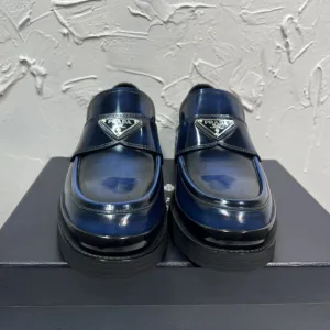 Designer Reps Prada Loafers Red Cowhide Rubber Outsole Spring