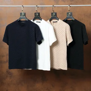 Designer Louis Vuitton Jacquard Short Sleeves For Summer