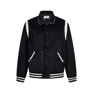 Super Clone Celine Jacket Red Corduroy Simple And Versatile Suitable For All Body Types Autumn Winter Luxury Fabric