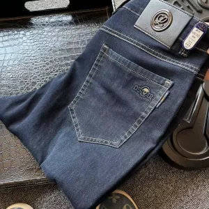High Quality Super Clone Loewe Jeans Red Cotton Long-Staple Denim Simple Business Luxury