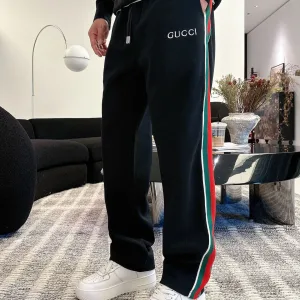 Luxury Gucci Casual Pants Red Delicate And Soft To The Touch Winter