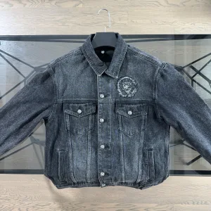 Super Clone Chrome Hearts Outerwear Red Cotton Pure Denim