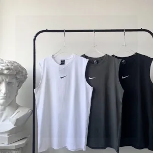 Luxury Super Clone Nike Short-Sleeved Shirts Red Cotton Pure Summer