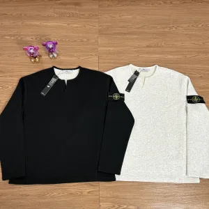 Luxury Stone Island Hoodie Ash Cotton Pure Fleece Exquisite Workmanship Street Style
