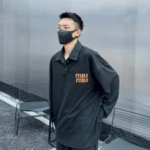 Luxury Designer Miu Hoodie Red Suede