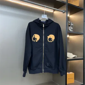 Luxury High Quality Louis Vuitton Jacket Ash Silk
