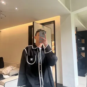 Reps Chanel Shirt Red Cotton Chanel-Inspired Spring Early Patch