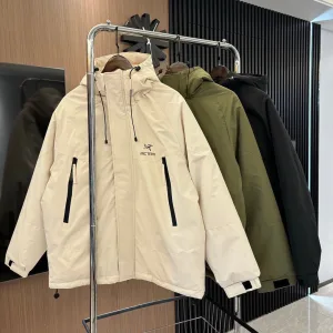 Designer Archaeopteryx Cotton-Padded Coat Green Cotton Xinjiang Down Polyester Fiber Fleece