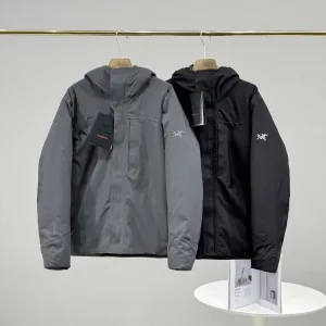 Luxury Designer Archaeopteryx Coat Ash Cotton Down Microfiber Winter Embroidery Windproof Cuffs