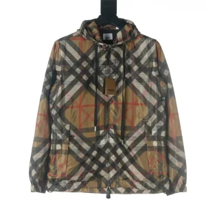 Reps AAA Burberry Coat Red Cotton Rubber Twill