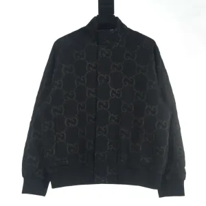 Reps Designer Gucci Outerwear Red Silk Wool Jacquard