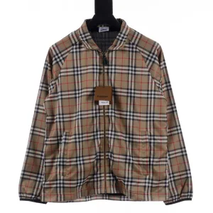 Super Clone Burberry Coat Red Cotton Genuine Leather Side Pockets