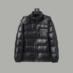 Reps AAA Prada Outerwear Black Duck Down Polyester Fiber